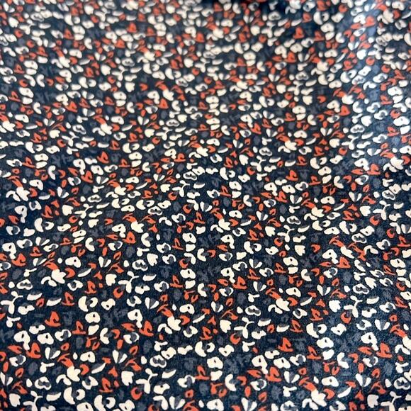 Marc Anthony Luxury Slimfit Button Down Shirt Size Large Navy Micro Floral Print - Picture 3 of 5